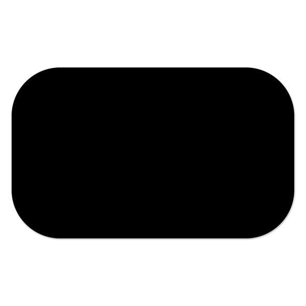 Ergomat 3inx6in DuraStripe Mean Lean Rounded Strip Black, 50PK DSML-STRIP-3x6R-BK-KIT - main